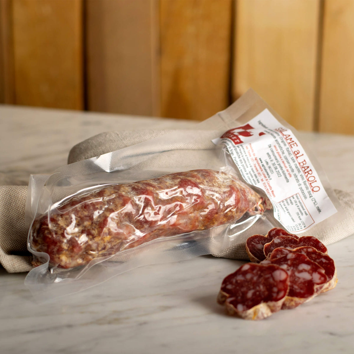 Salami mit Barolo – Agrisalumeria Luiset
